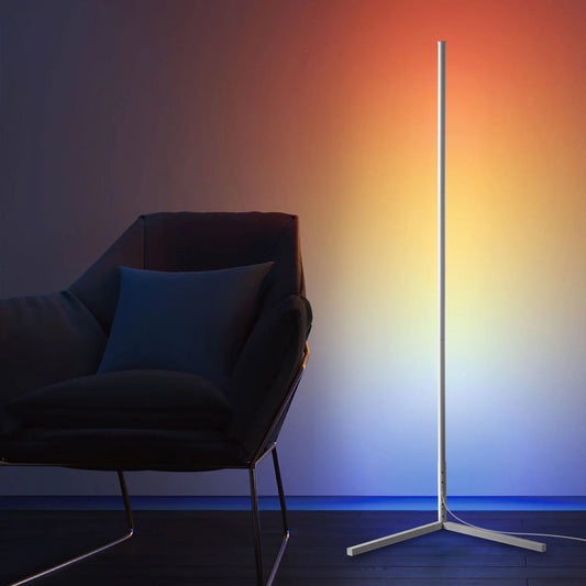 RGBCW Corner Floor Lamp - White