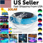 Solar LED RGB Light Outdoor Garden Pond Swimming Pool Floating Waterproof Lamps