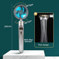 High Pressure Shower Head Adjustable 360° Rotation Turbine Water Saving Shower